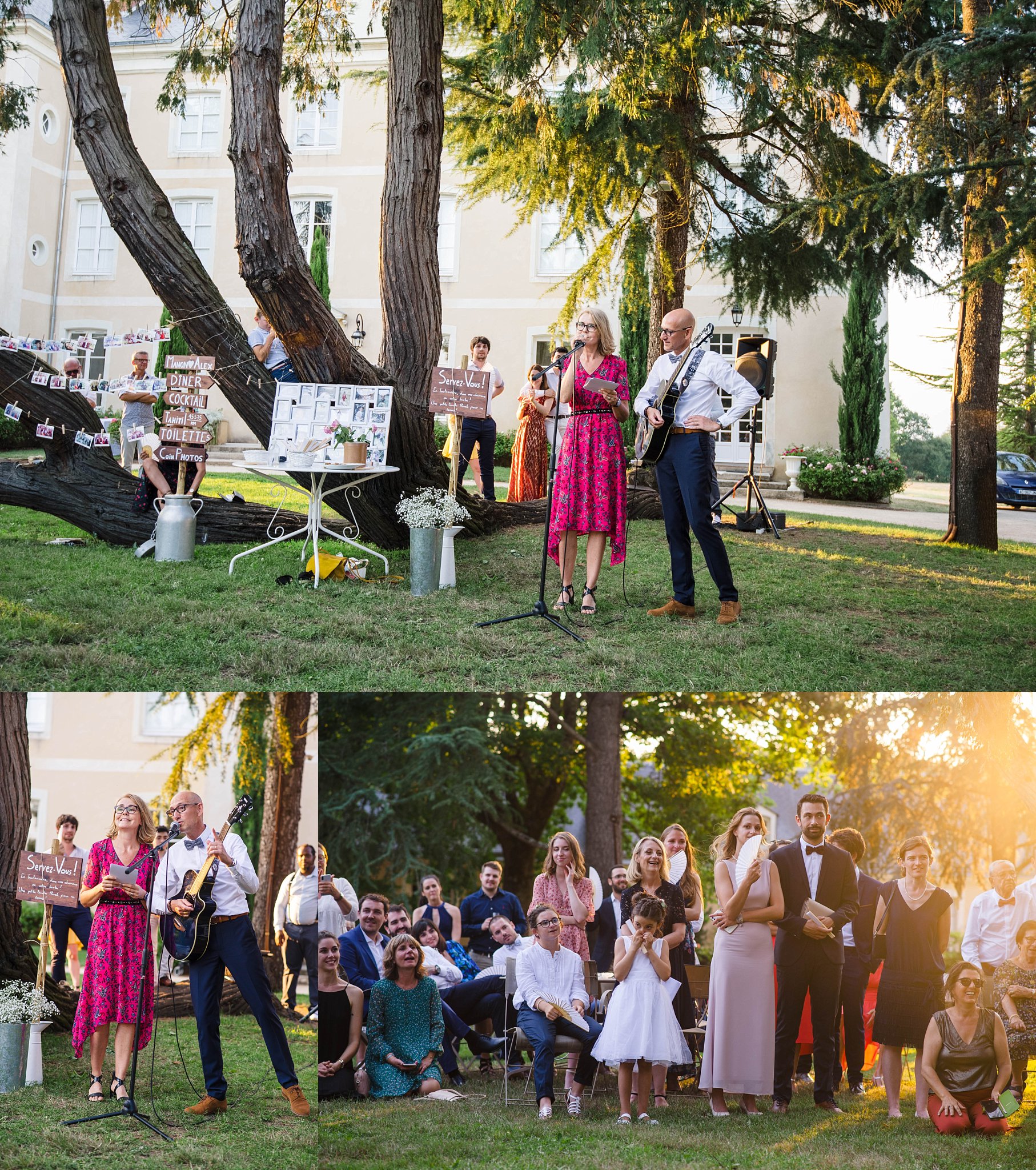 photographe de mariage au château de la vaudere à Parigne l'Evêque